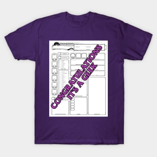 Geek reveal (Purple) T-Shirt